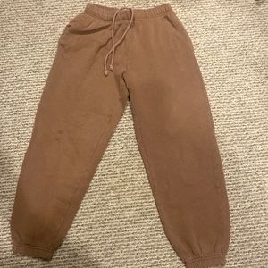 These sweatpants are from cotton on color brown size xs super comfy